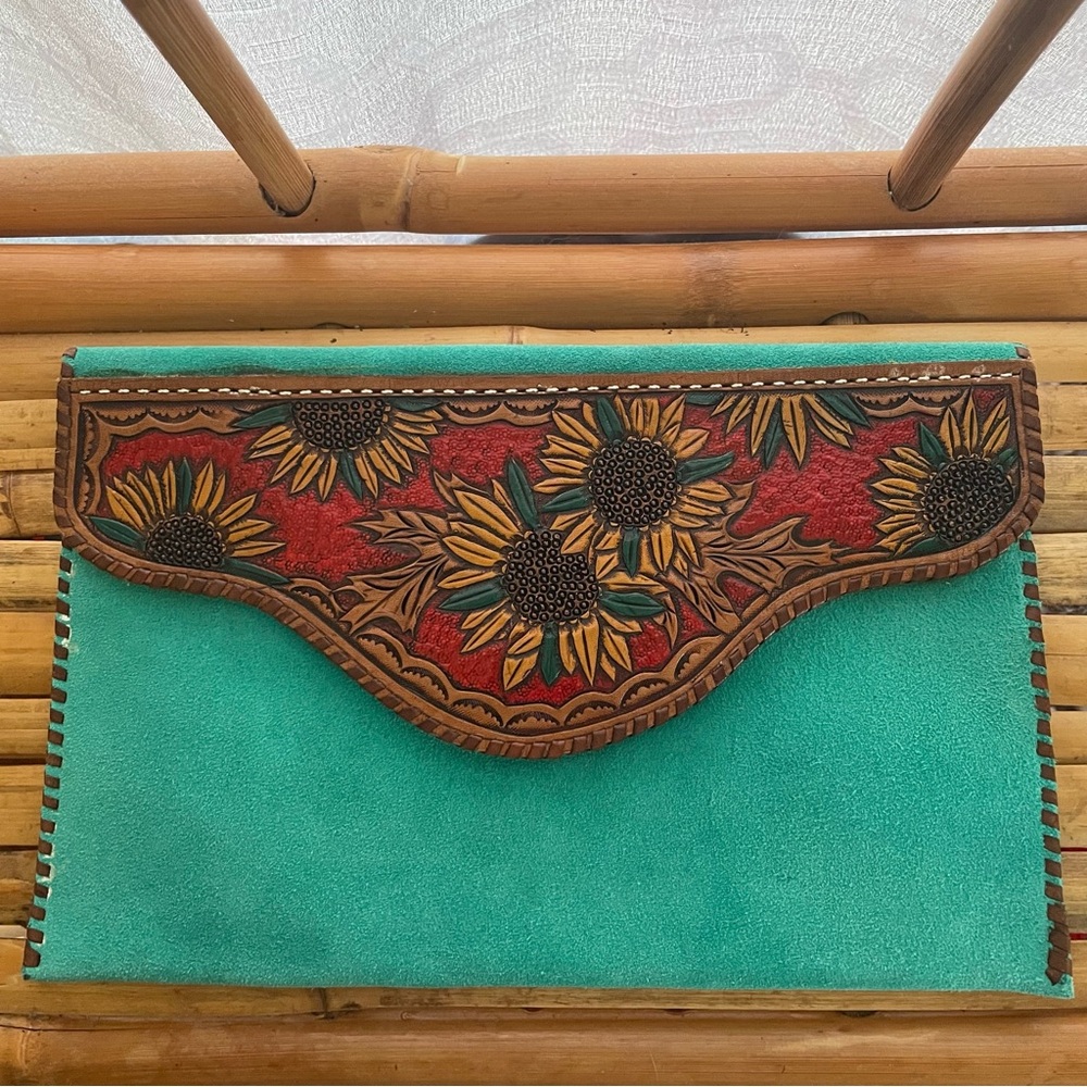 Genuine Suede Leather Clutch